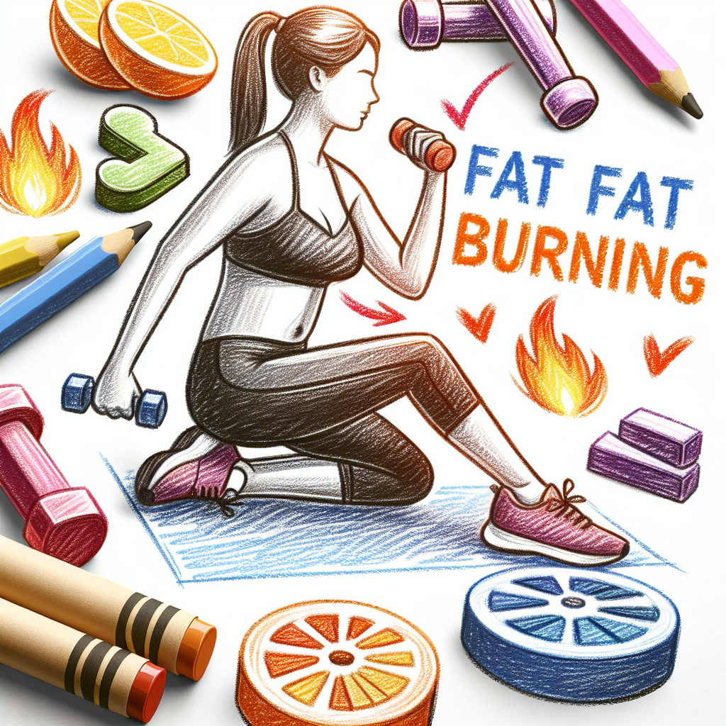 Pastelková ilustrace znázorňující téma: Cvičení a fitness