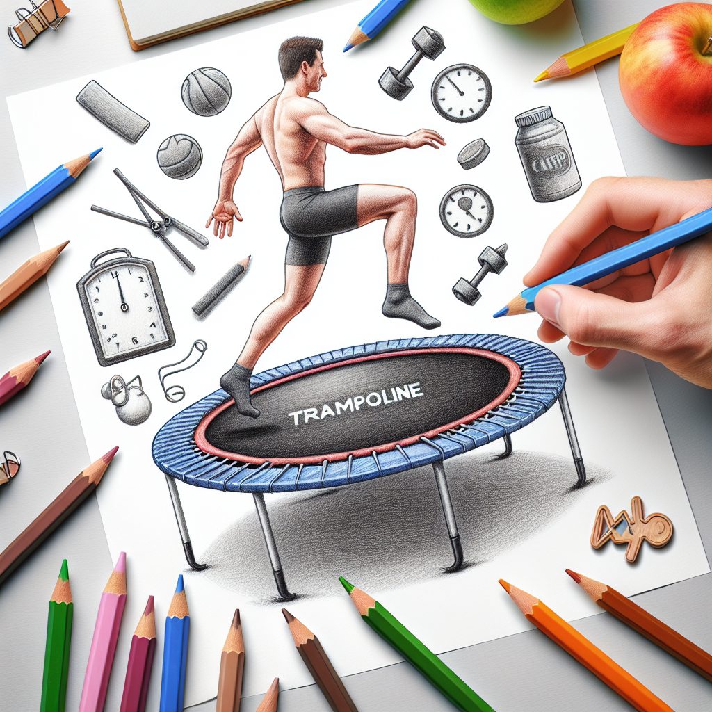 Pastelková ilustrace znázorňující téma: Cvičení
