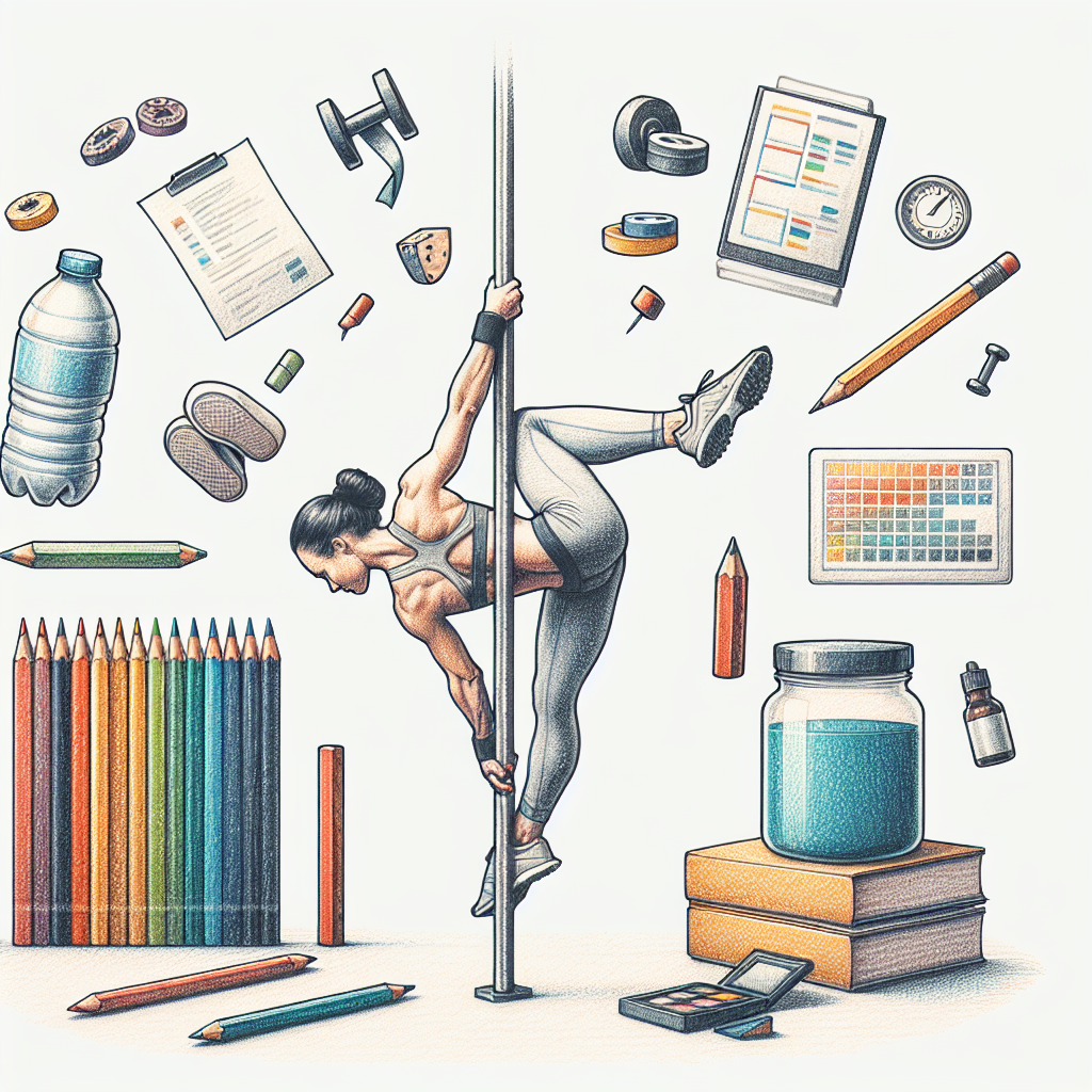 Pastelková ilustrace znázorňující téma: Cvičení
