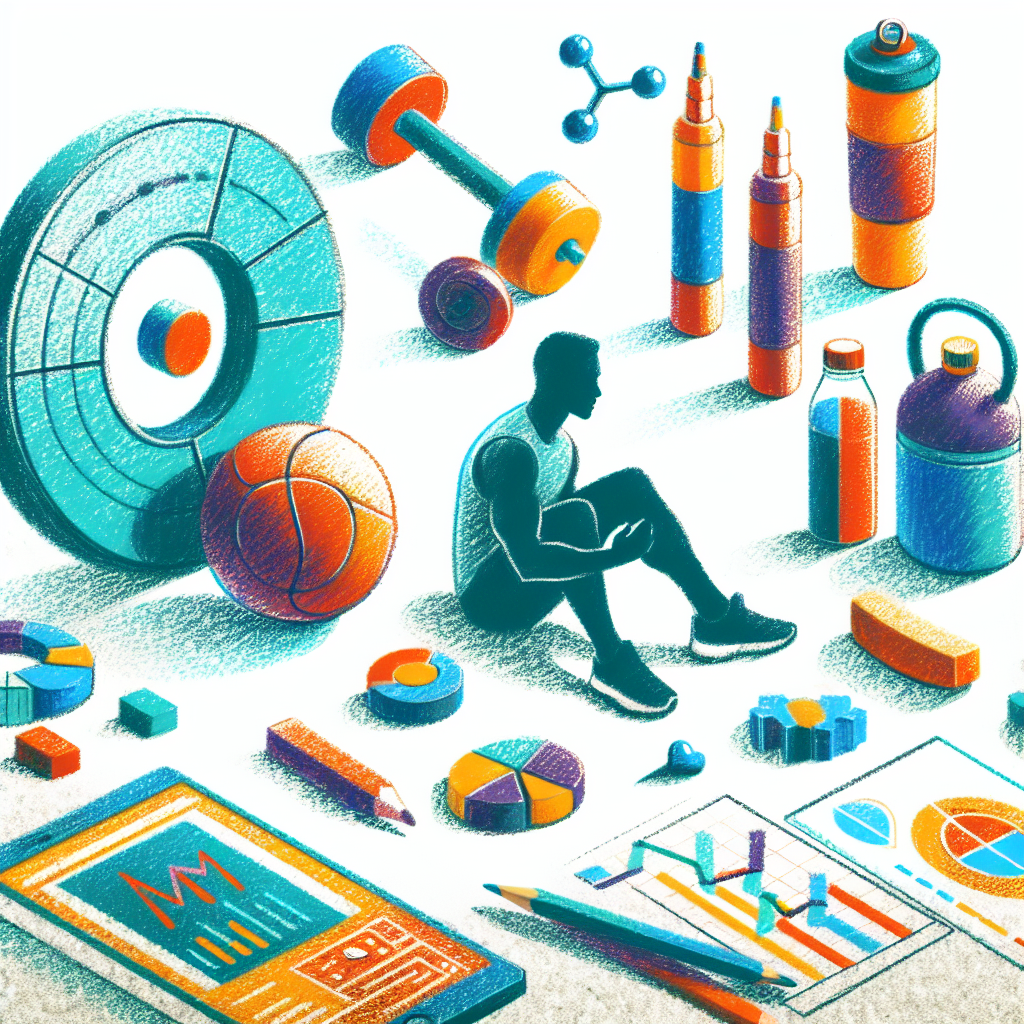 Pastelková ilustrace znázorňující téma: Cvičení
