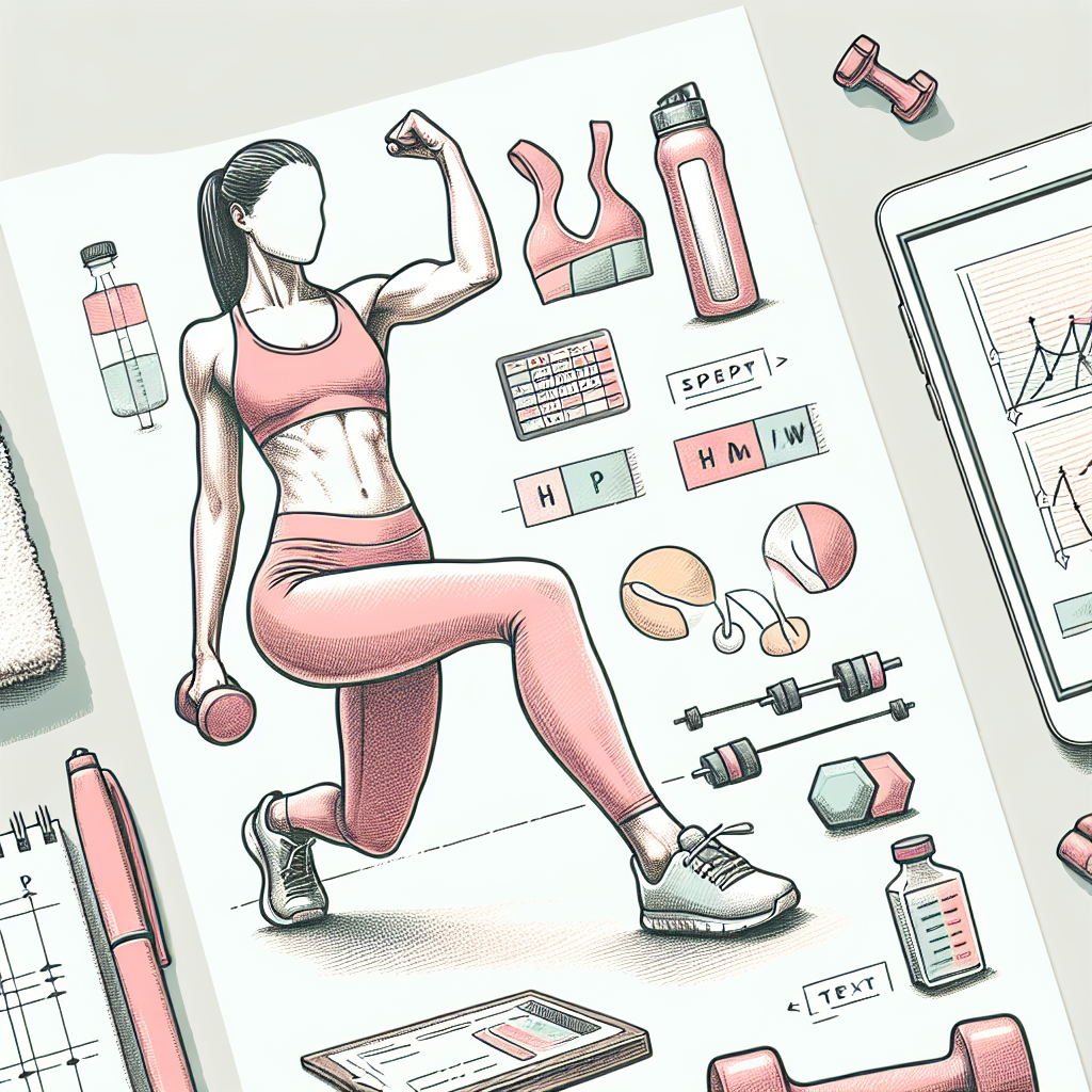 Pastelková ilustrace znázorňující téma: Cvičení a fitness