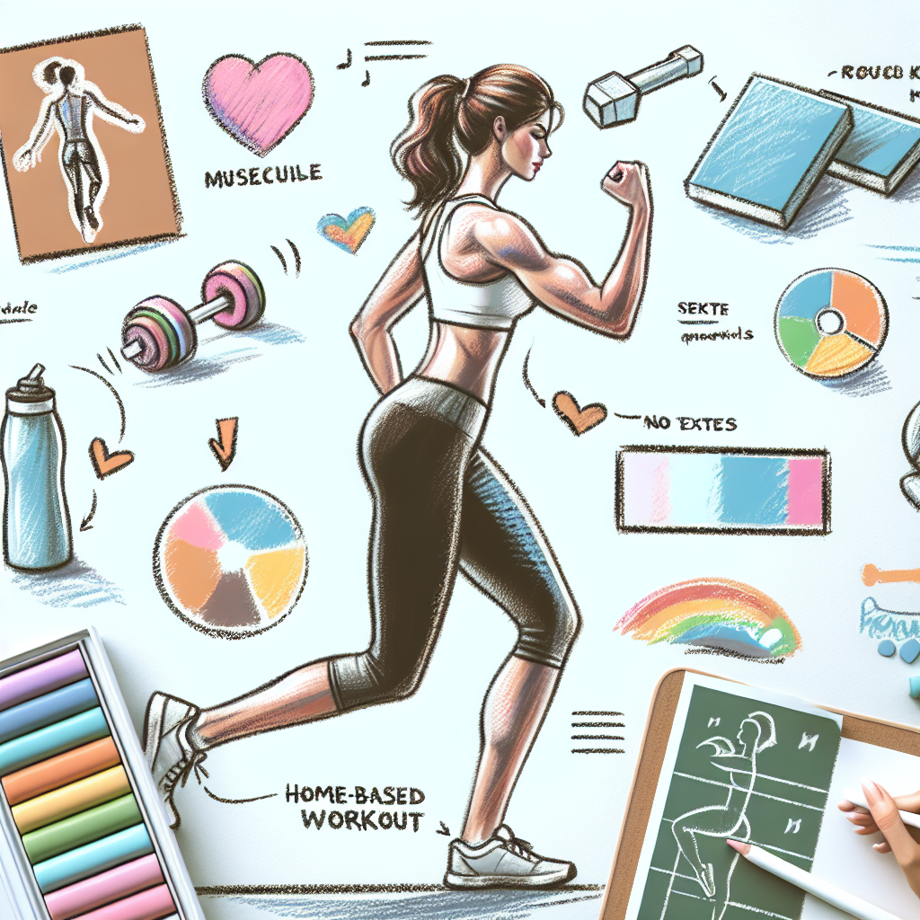 Pastelková ilustrace znázorňující téma: Cvičení