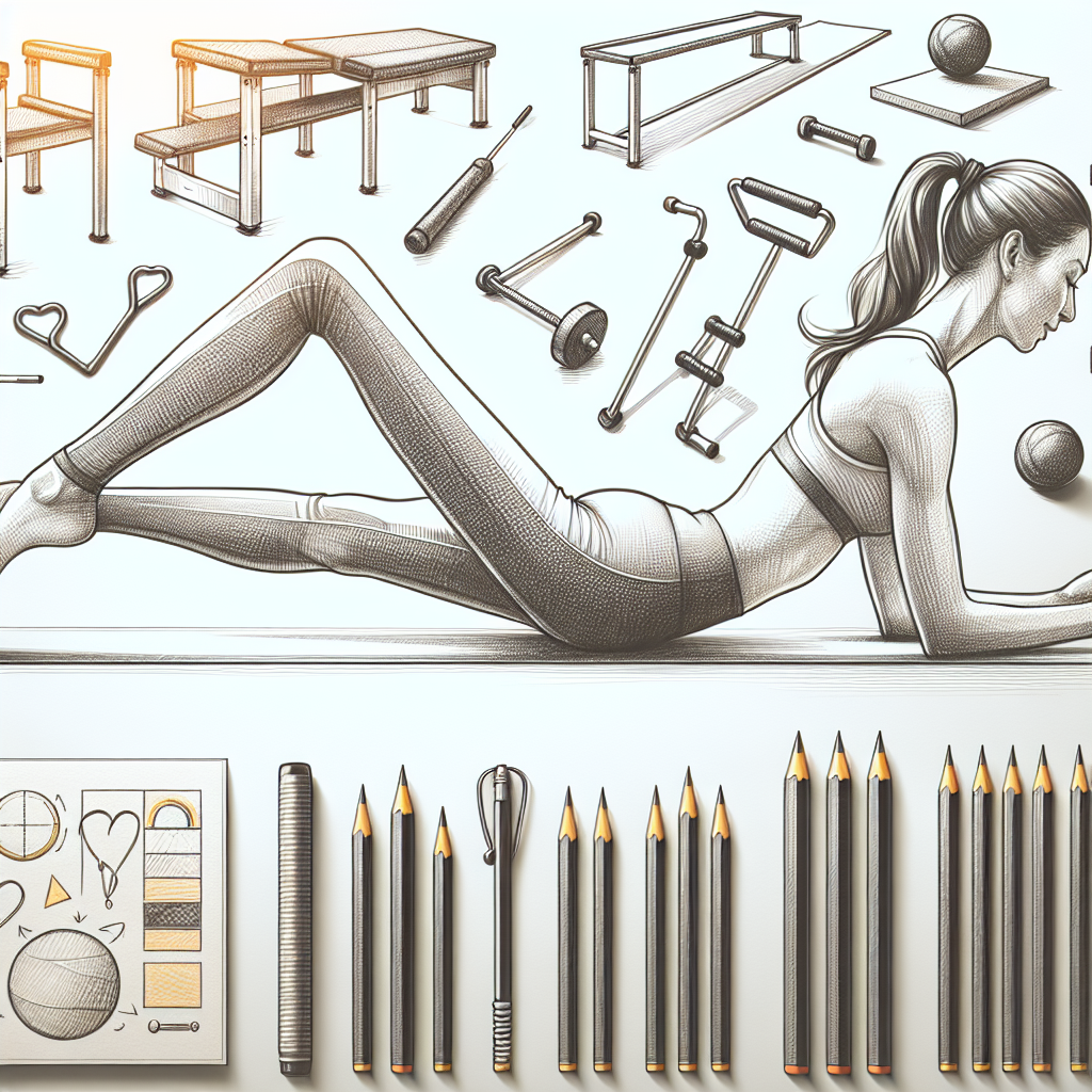 Pastelková ilustrace znázorňující téma: Pilates