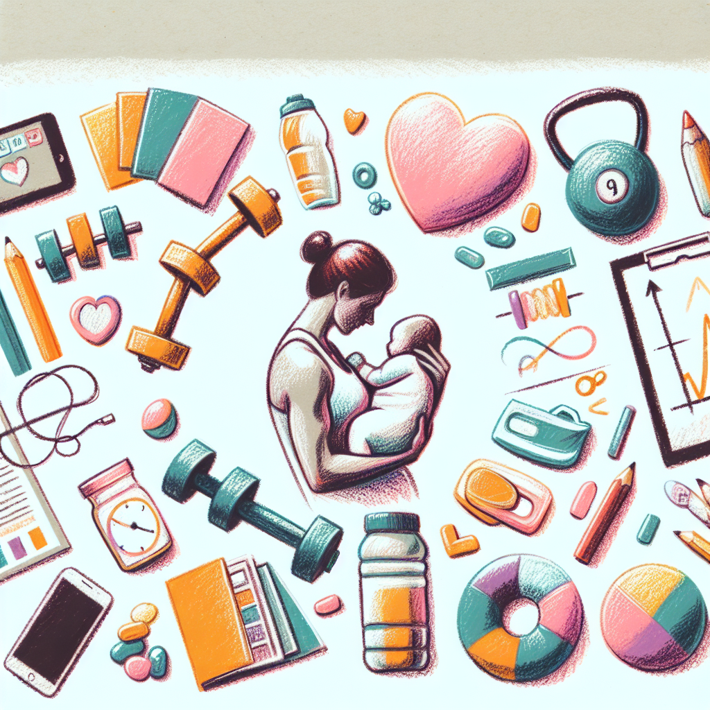 Pastelková ilustrace znázorňující téma: Cvičení
