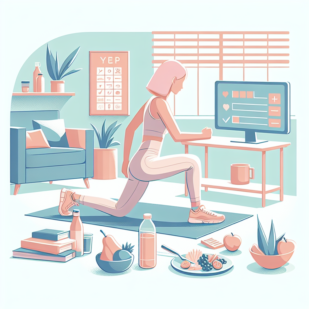 Pastelková ilustrace znázorňující téma: Cvičení pro ženy
