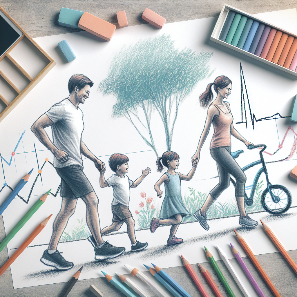 Pastelková ilustrace znázorňující téma: Dětský rozvoj