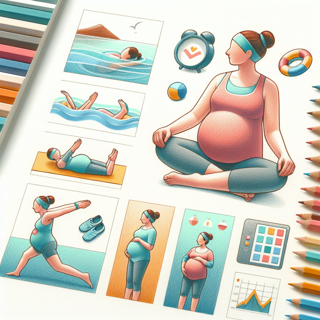 Pastelková ilustrace znázorňující téma: Těhotenství