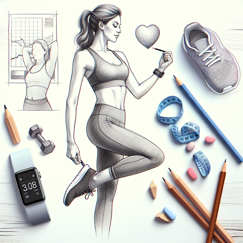 Pastelková ilustrace znázorňující téma: Cvičení a zdraví