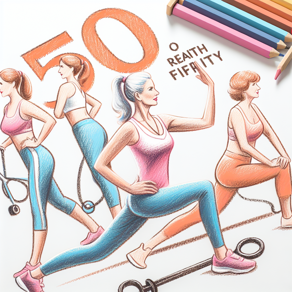Pastelková ilustrace znázorňující téma: Cvičení pro ženy