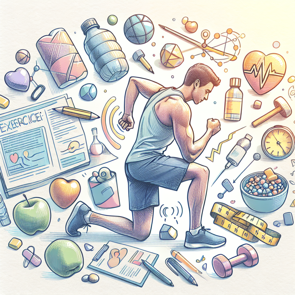 Pastelková ilustrace znázorňující téma: Zdraví a pohyb