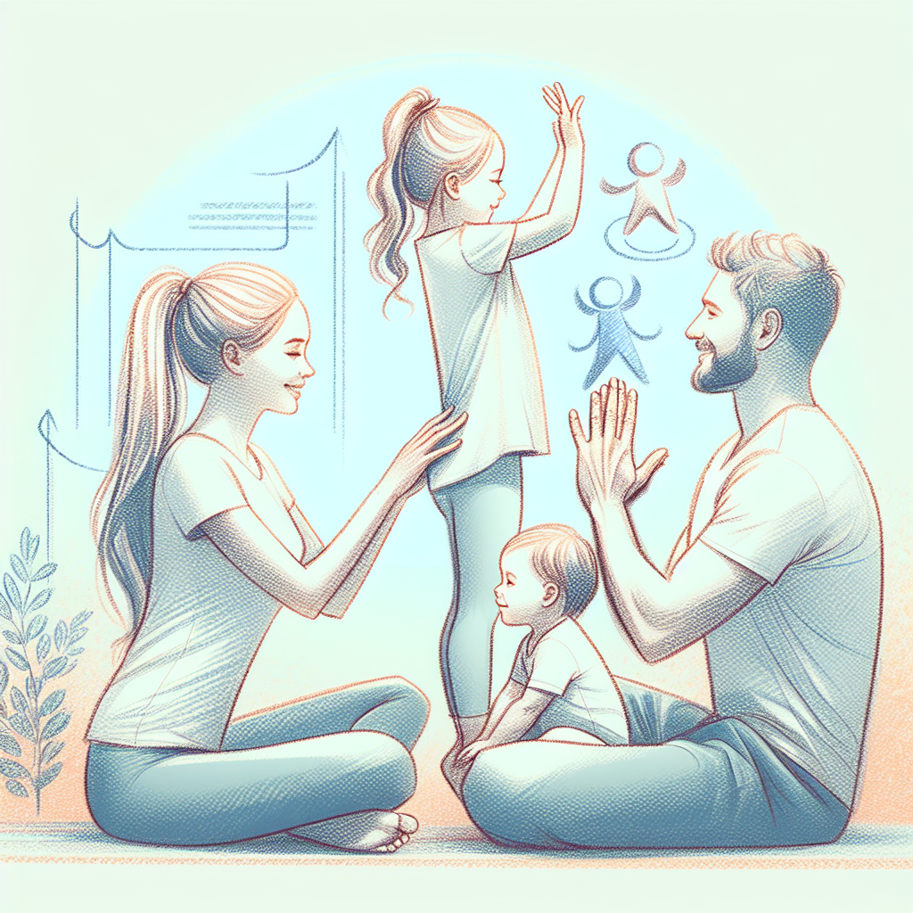 Pastelková ilustrace znázorňující téma: Rodinné aktivity