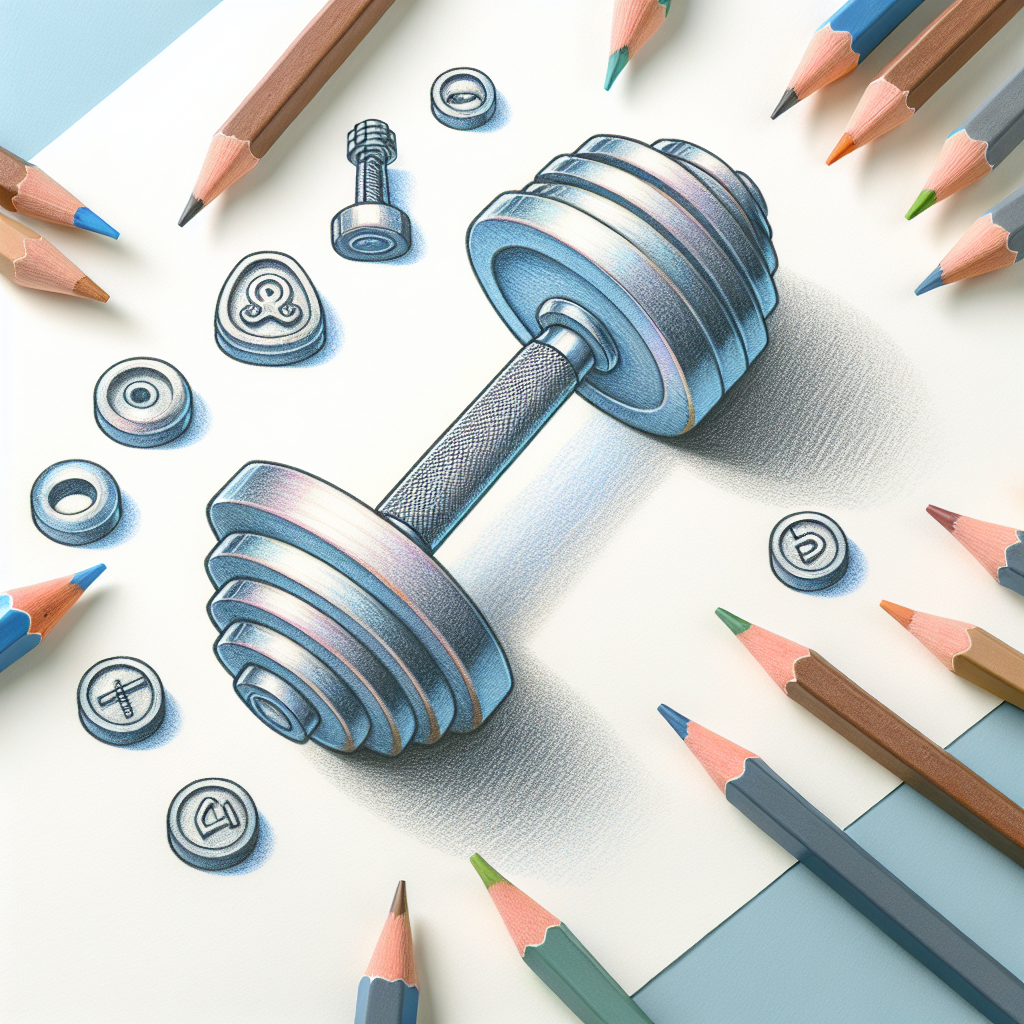 Pastelková ilustrace znázorňující téma: Cvičení