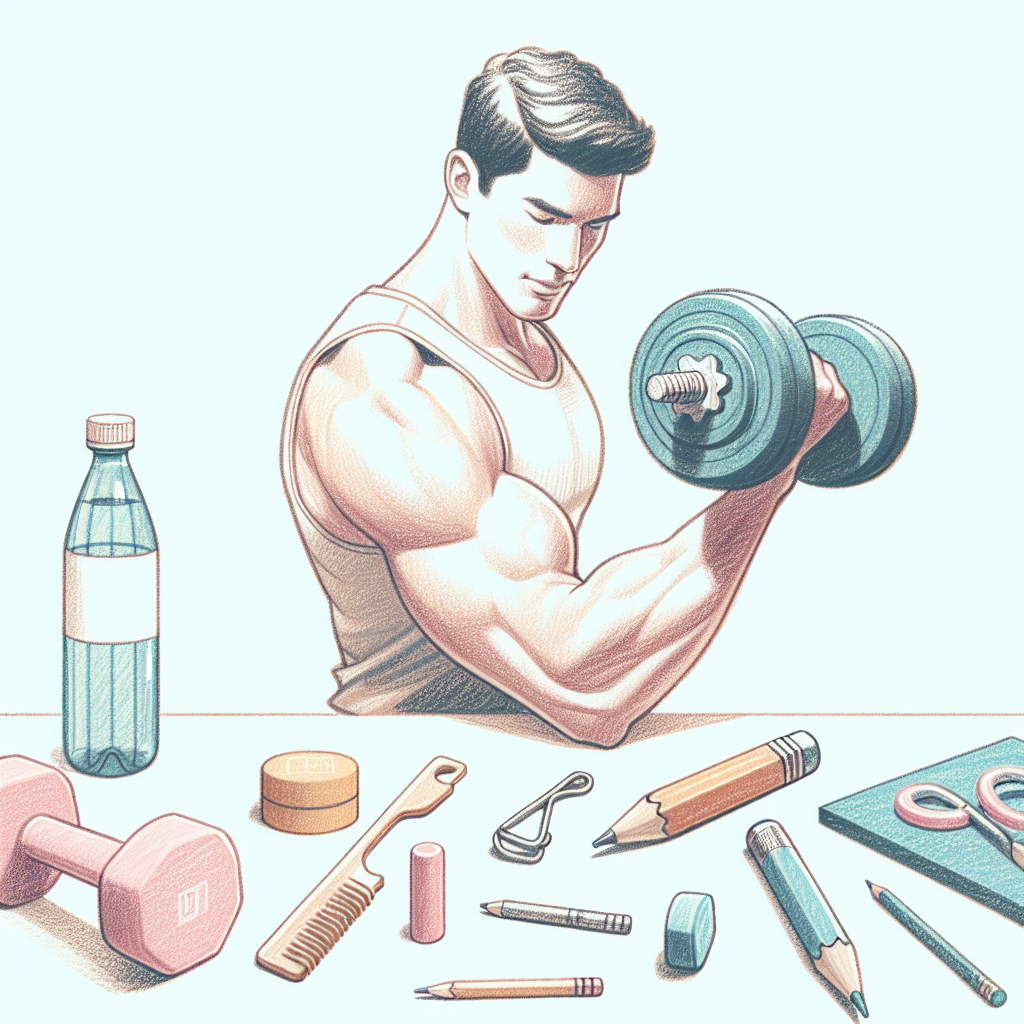 Pastelková ilustrace znázorňující téma: Cvičení a fitness