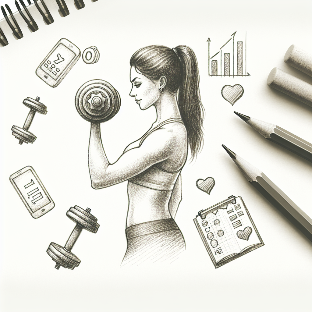 Pastelková ilustrace znázorňující téma: Fitness pro ženy