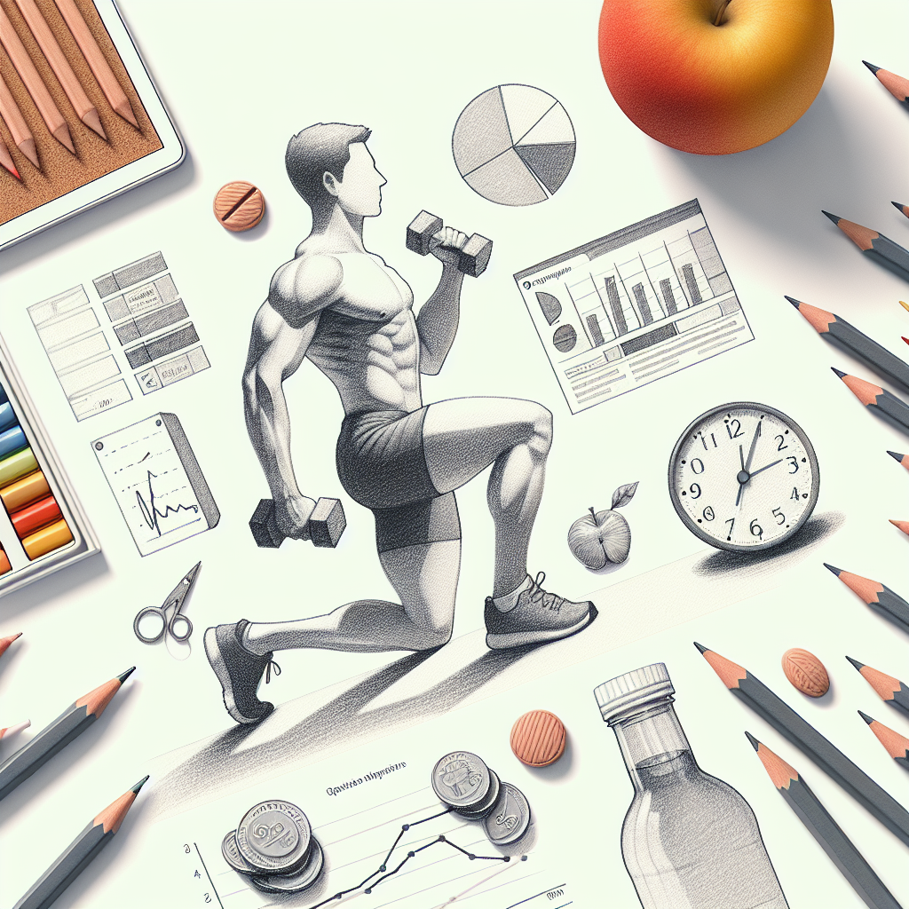 Pastelková ilustrace znázorňující téma: Cvičení a zdraví