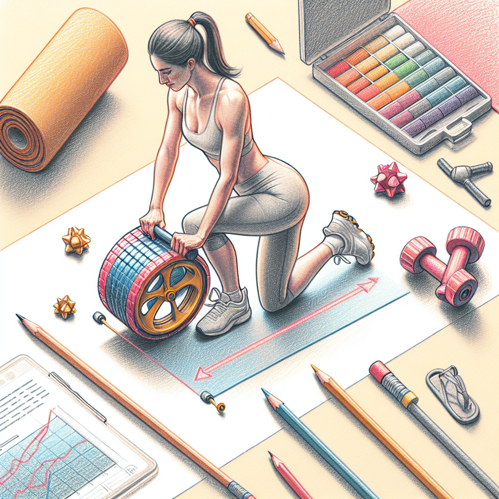 Pastelková ilustrace znázorňující téma: Cvičení