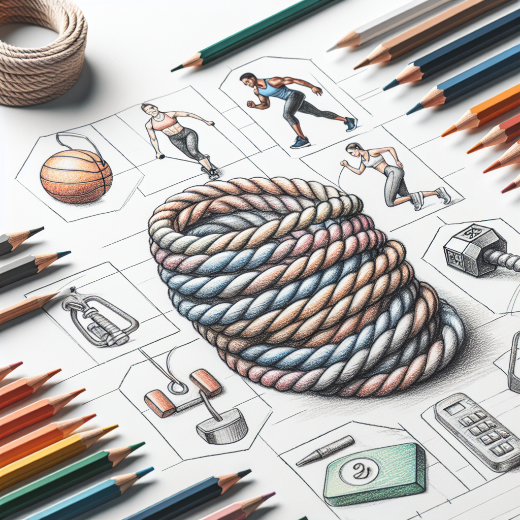 Pastelková ilustrace znázorňující téma: Fitness