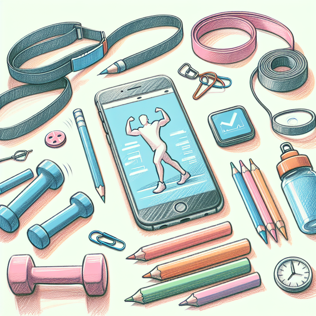 Pastelková ilustrace znázorňující téma: Cvičení a fitness