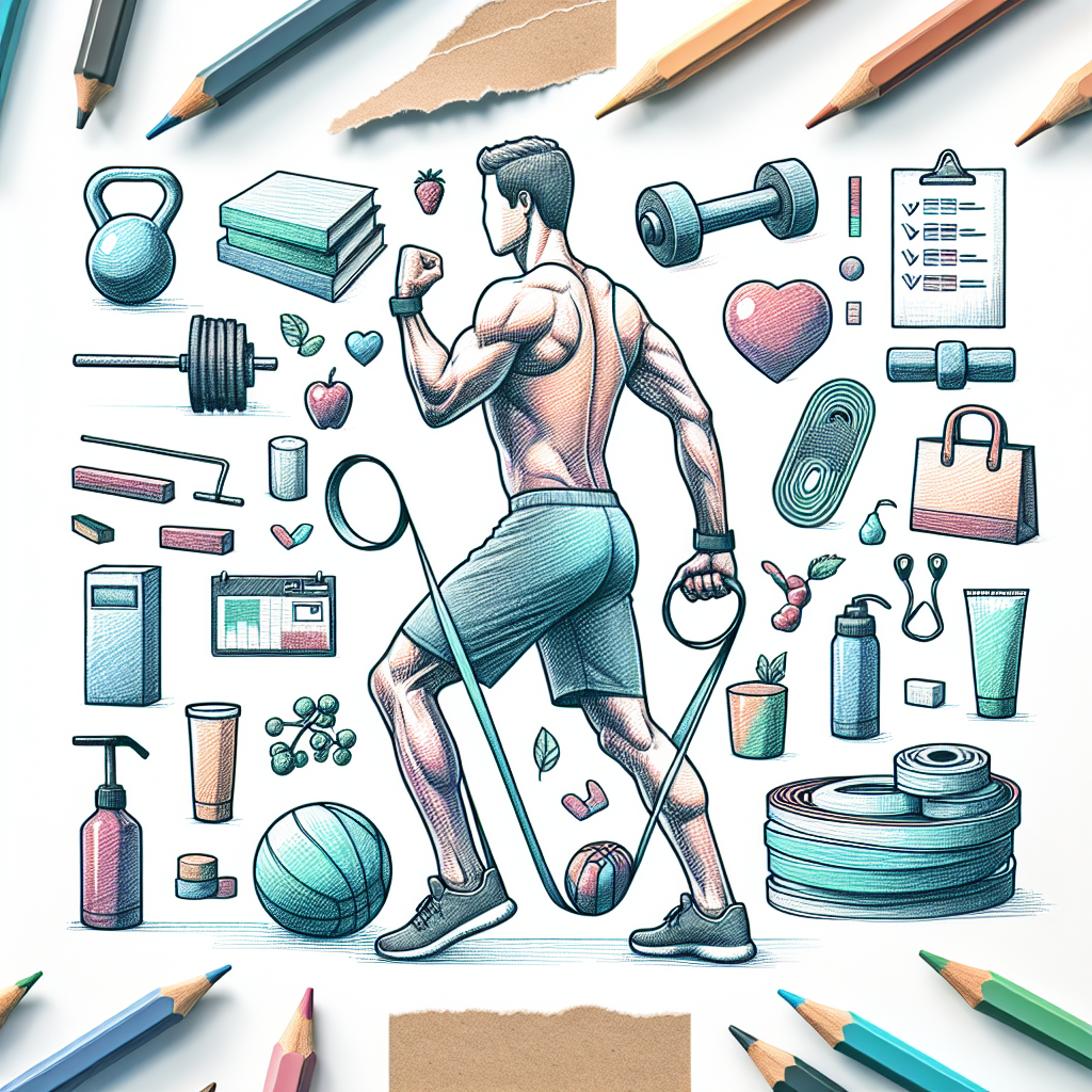 Pastelková ilustrace znázorňující téma: Cvičení
