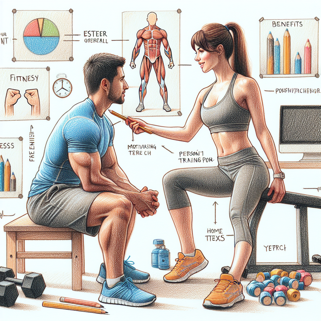 Pastelková ilustrace znázorňující téma: Fitness a zdraví