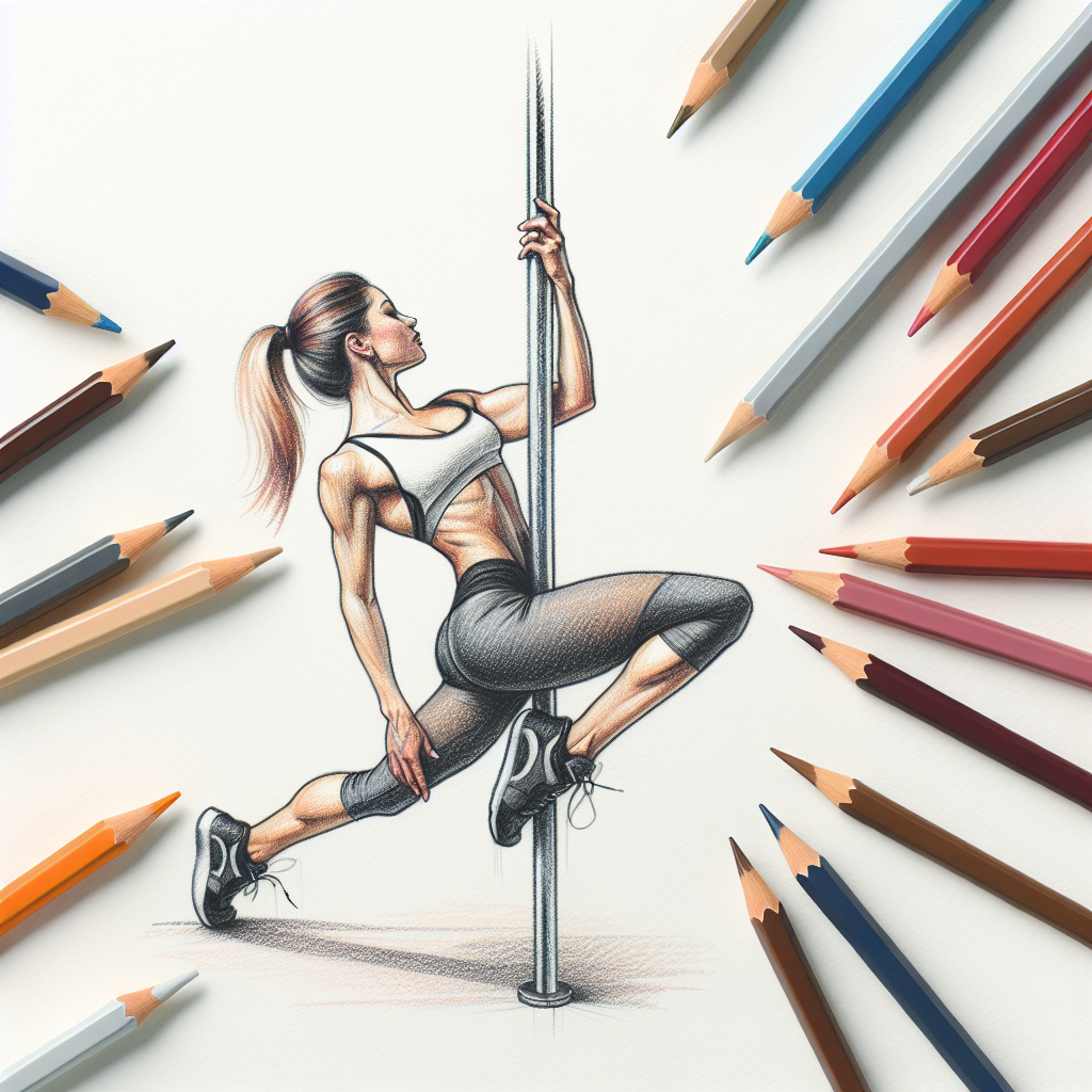 Pastelková ilustrace znázorňující téma: Cvičení a fitness