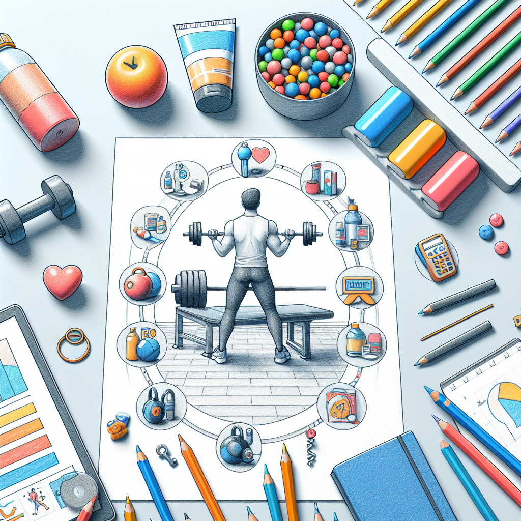 Pastelková ilustrace znázorňující téma: Cvičení