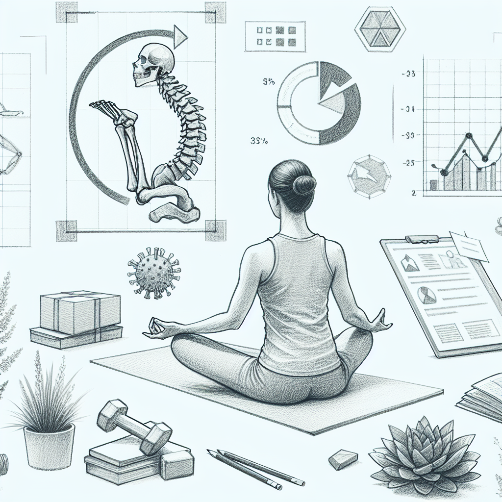 Pastelková ilustrace znázorňující téma: Zdraví a fitness