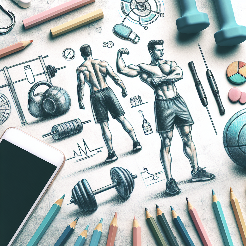 Pastelková ilustrace znázorňující téma: Posilování