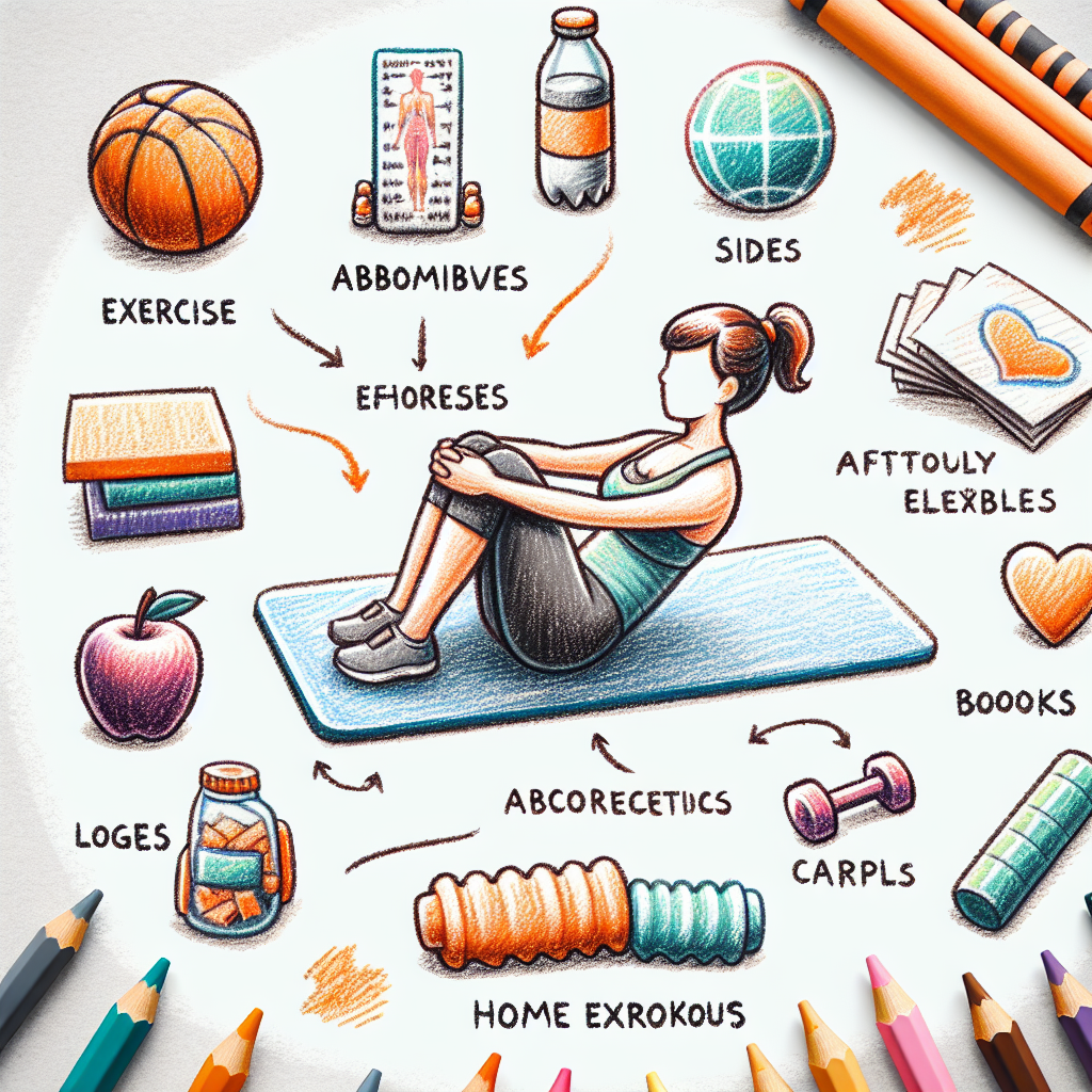 Pastelková ilustrace znázorňující téma: Cvičení