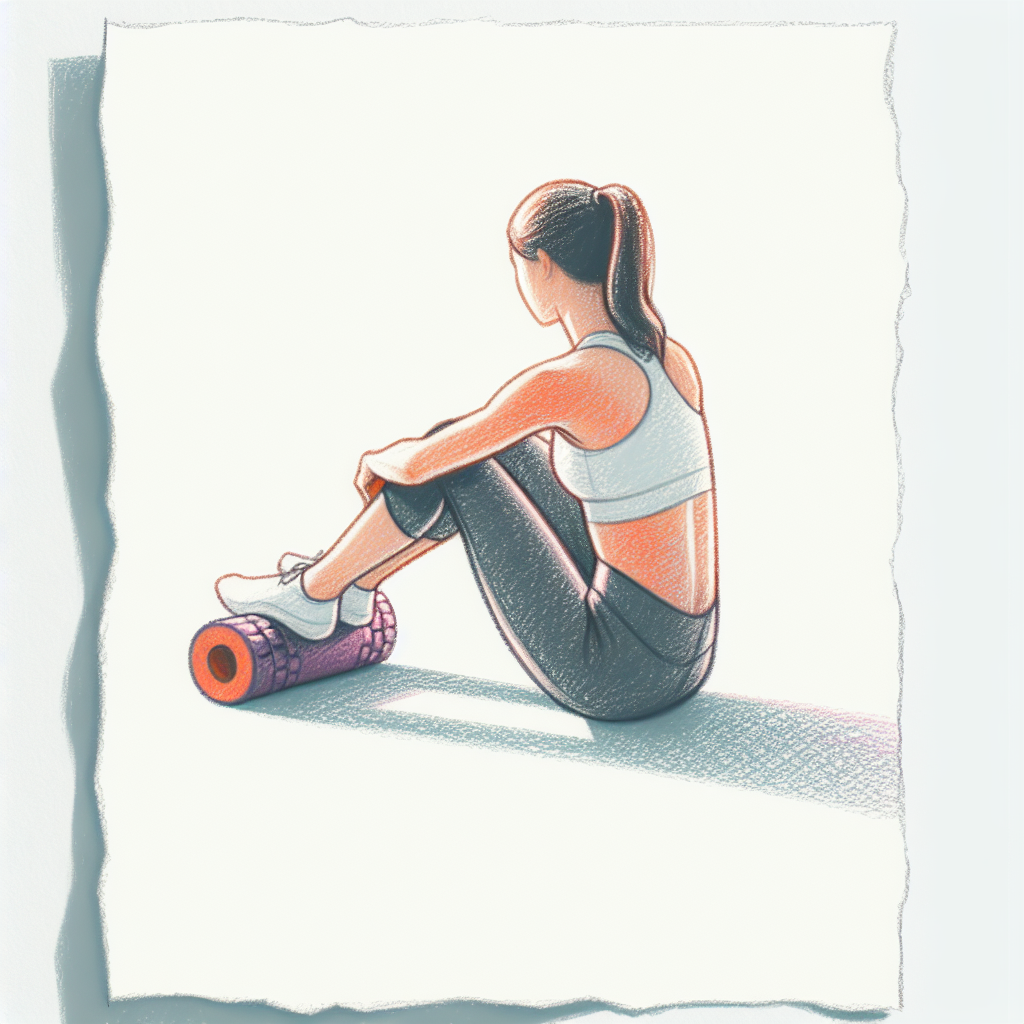 Pastelková ilustrace znázorňující téma: Fitness