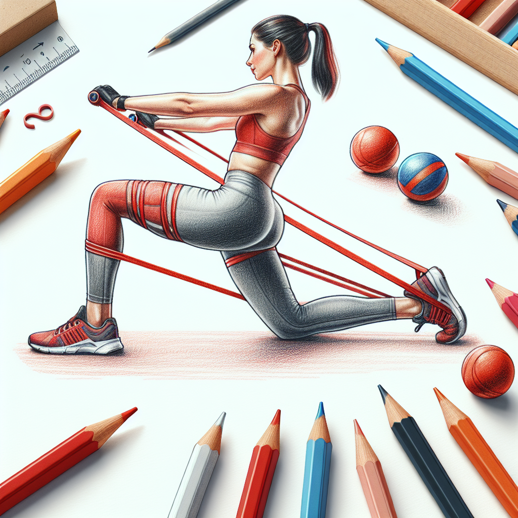 Pastelková ilustrace znázorňující téma: Cvičení a fitness