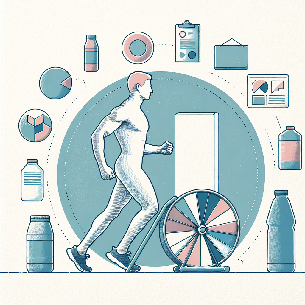 Pastelková ilustrace znázorňující téma: Fitness