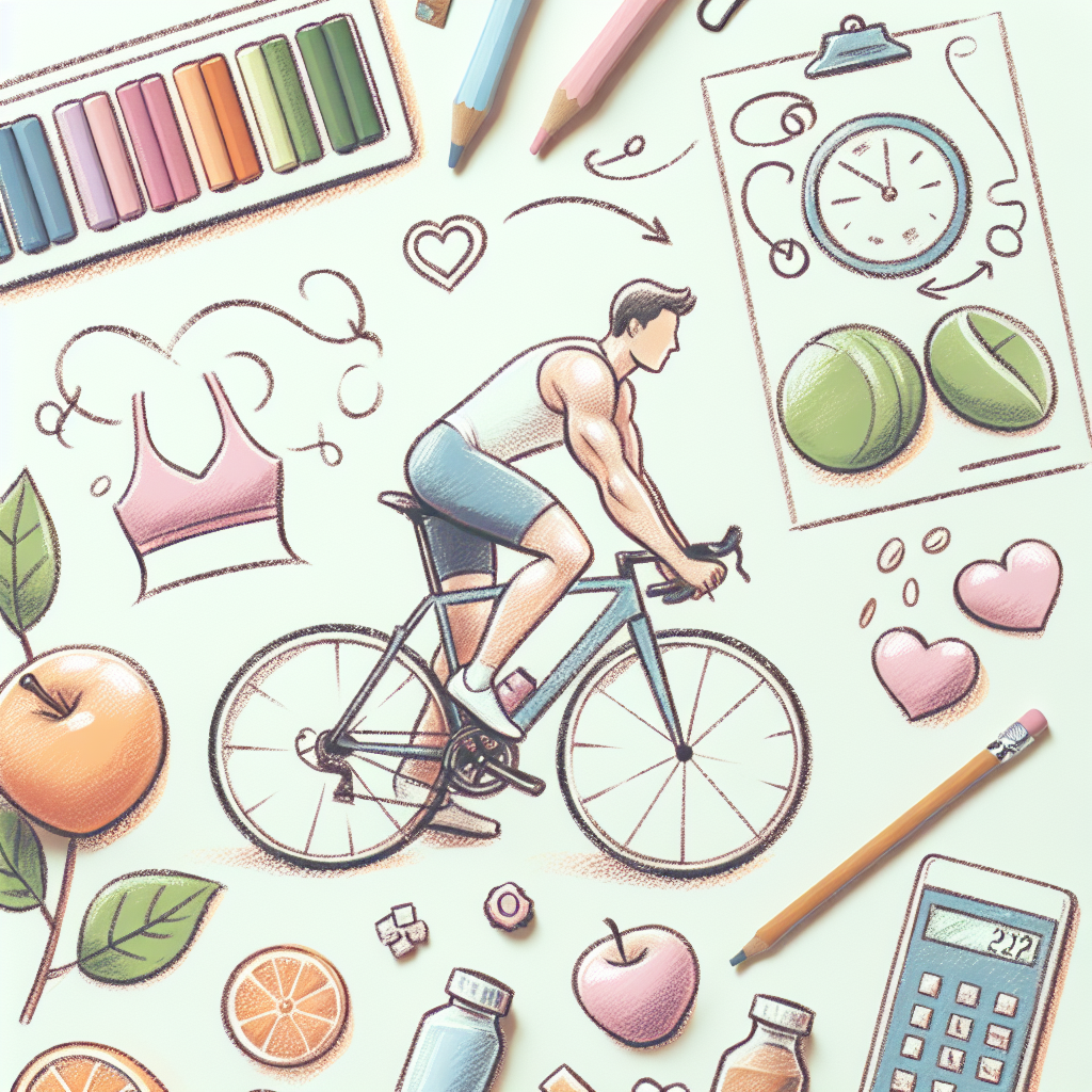 Pastelková ilustrace znázorňující téma: Zdravý životní styl