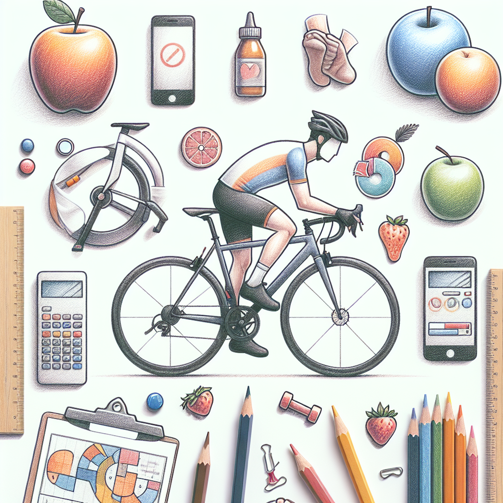 Pastelková ilustrace znázorňující téma: Cyklistika a zdraví