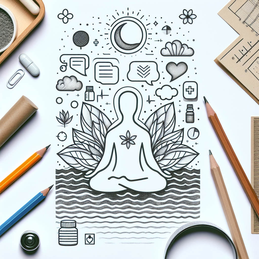 Pastelková ilustrace znázorňující téma: Duševní zdraví