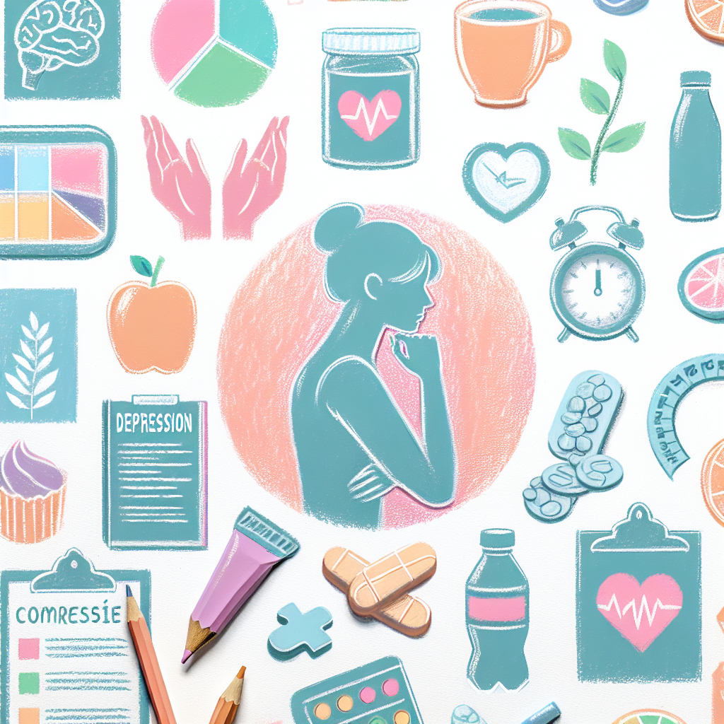 Pastelková ilustrace znázorňující téma: Duševní zdraví