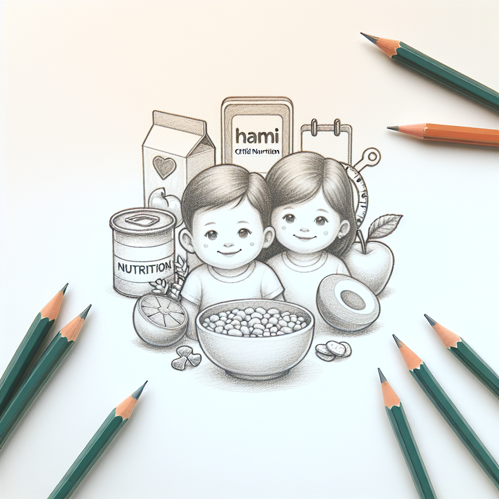 Pastelková ilustrace znázorňující téma: Dětská výživa