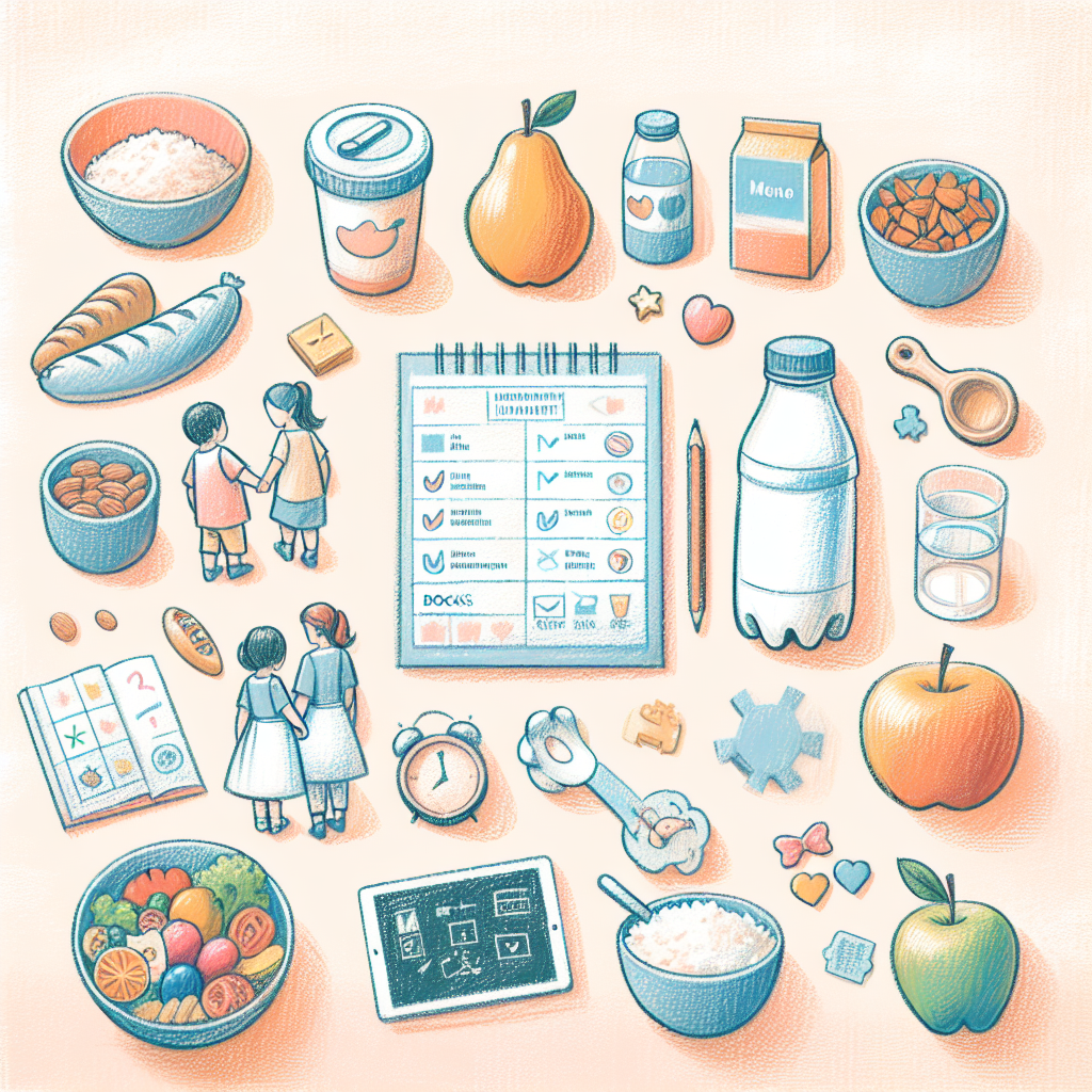 Pastelková ilustrace znázorňující téma: Dětská výživa