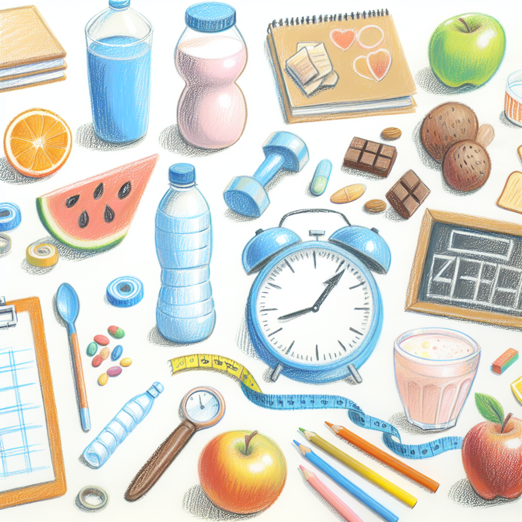 Pastelková ilustrace znázorňující téma: Hubnutí