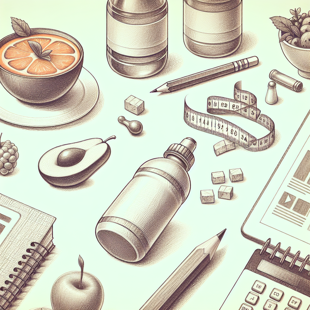 Pastelková ilustrace znázorňující téma: Zdraví a diety