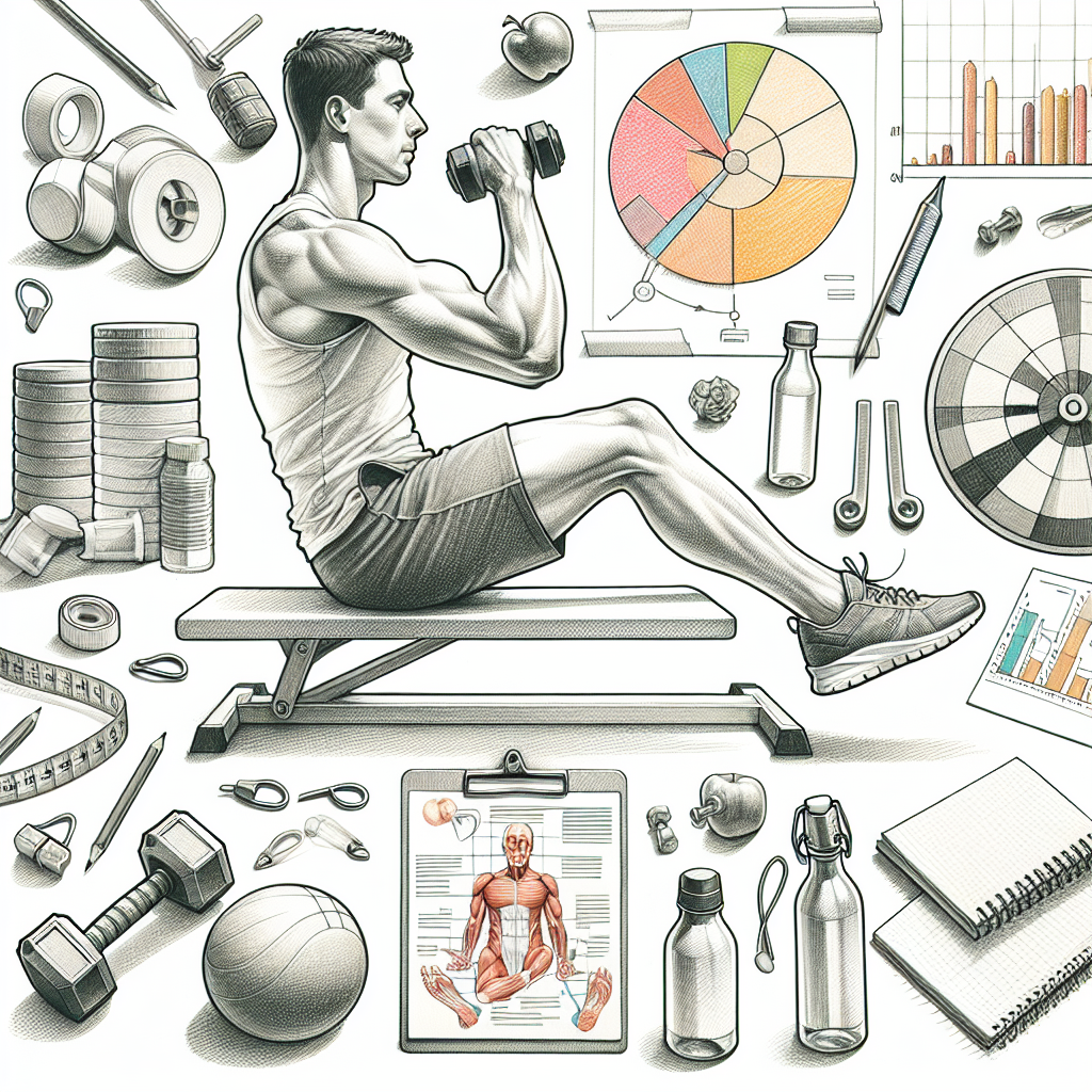 Pastelková ilustrace znázorňující téma: Cvičení a fitness