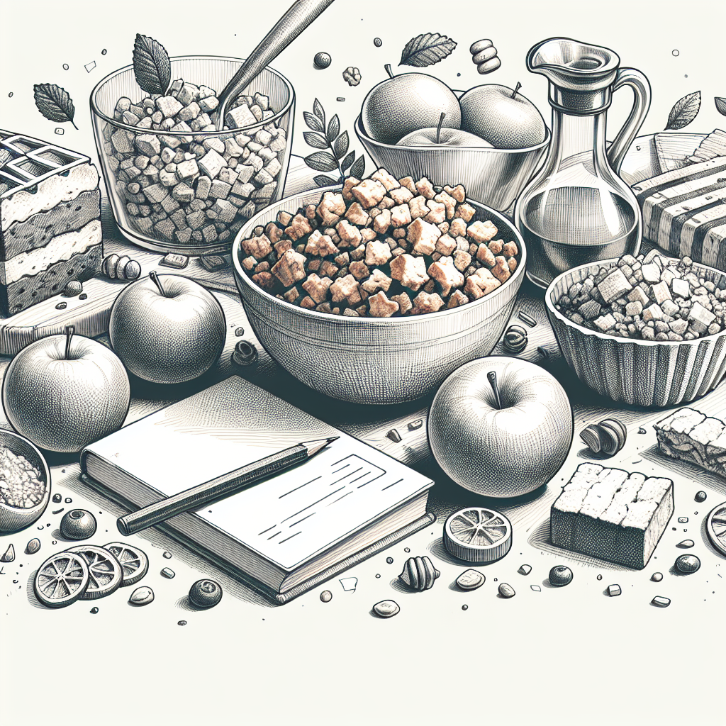 Pastelková ilustrace znázorňující téma: Recepty
