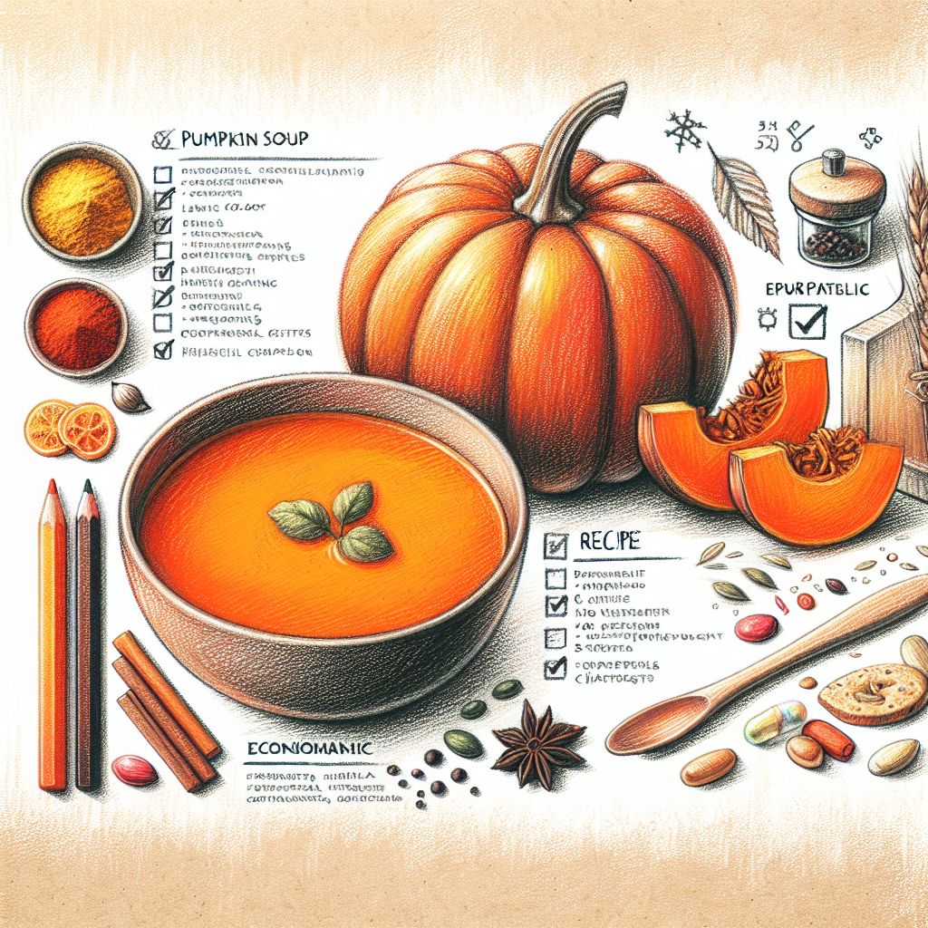 Pastelková ilustrace znázorňující téma: Recepty