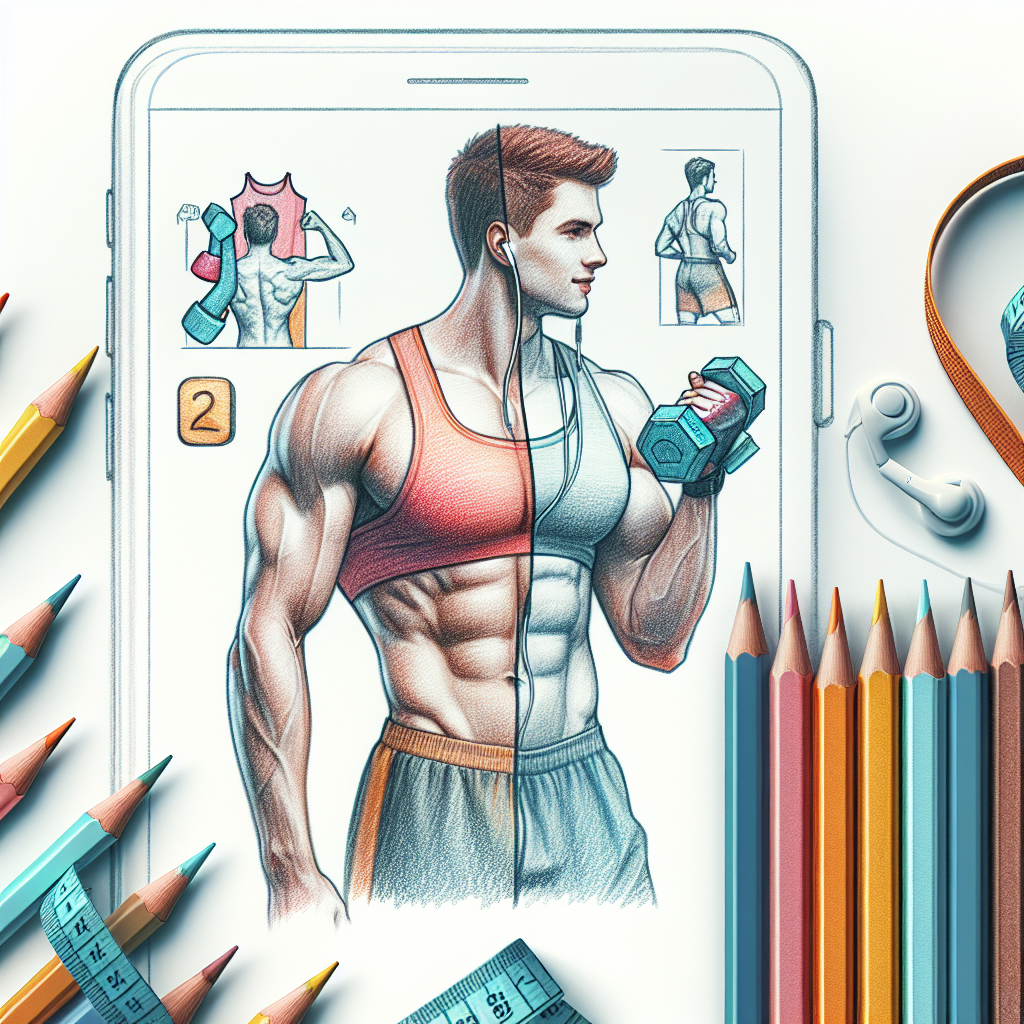 Pastelková ilustrace znázorňující téma: Cvičení a hubnutí