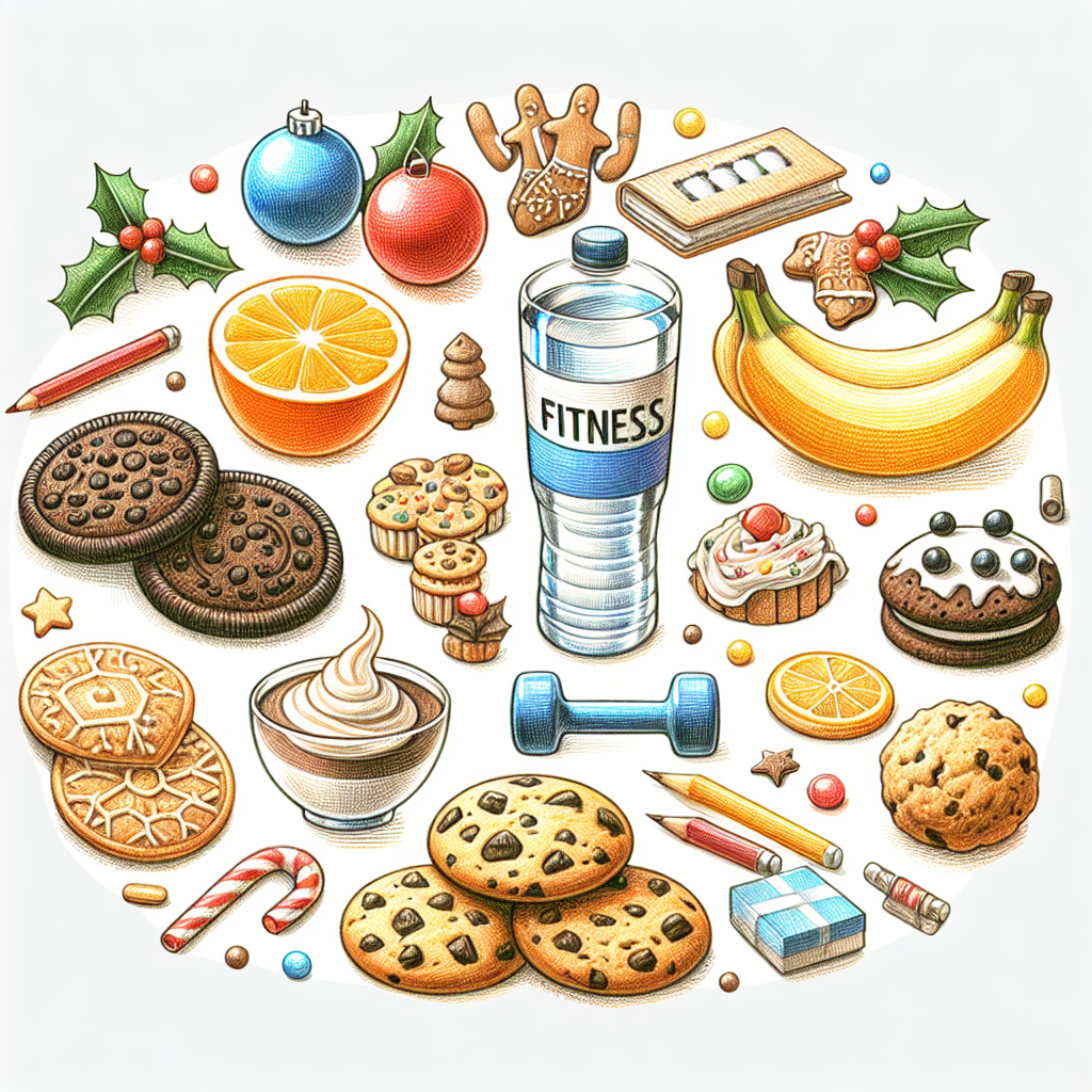 Pastelková ilustrace znázorňující téma: Vánoční recepty