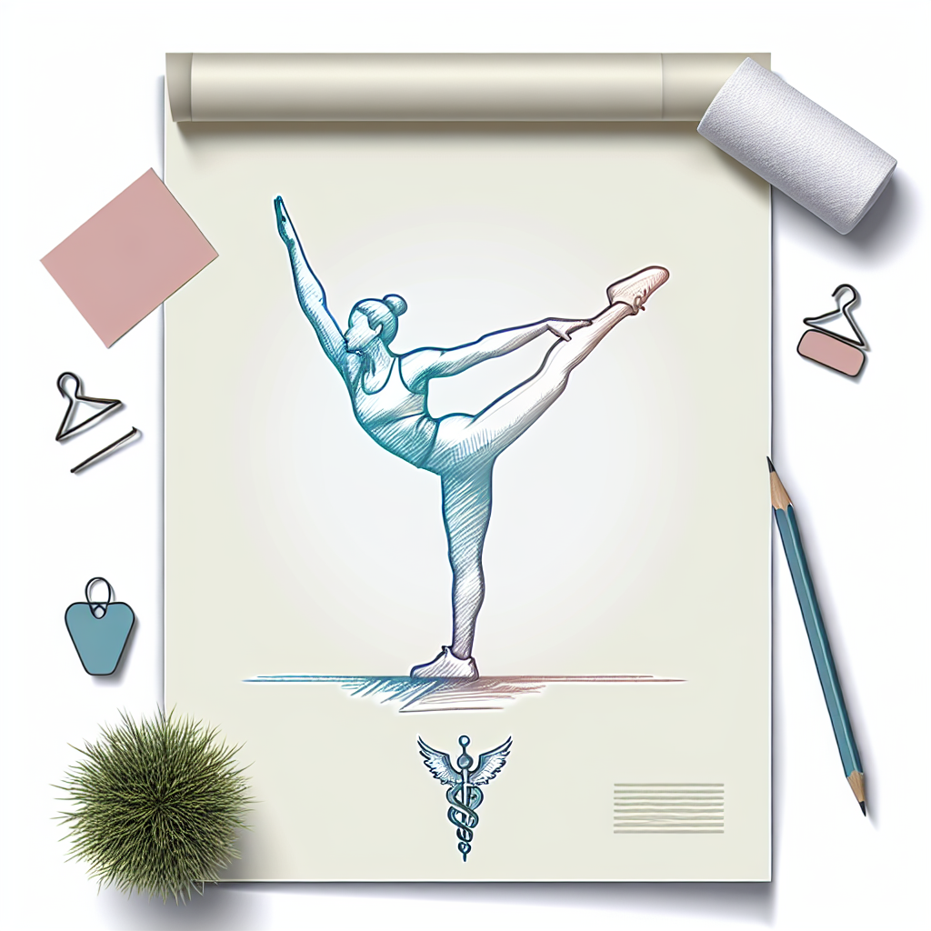 Pastelková ilustrace znázorňující téma: Cvičení a fitness