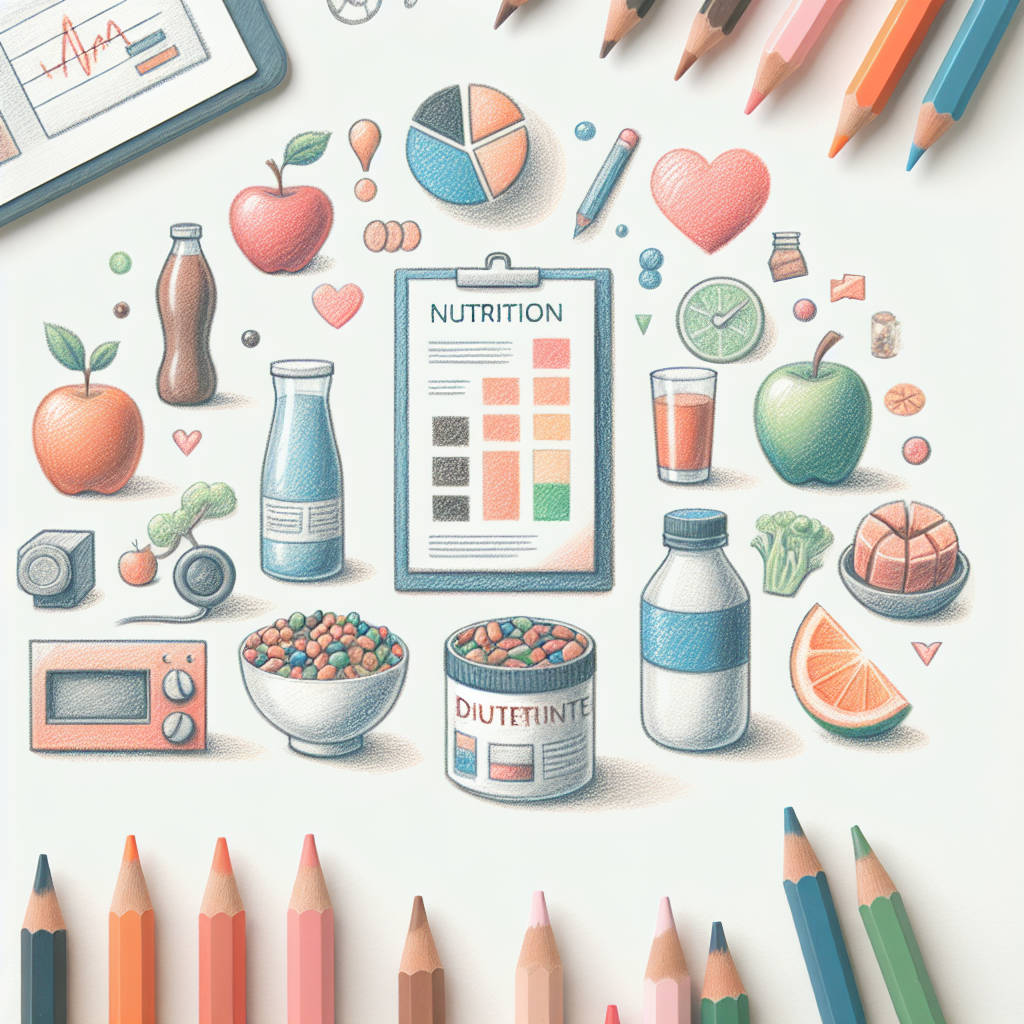 Pastelková ilustrace znázorňující téma: Zdravá výživa