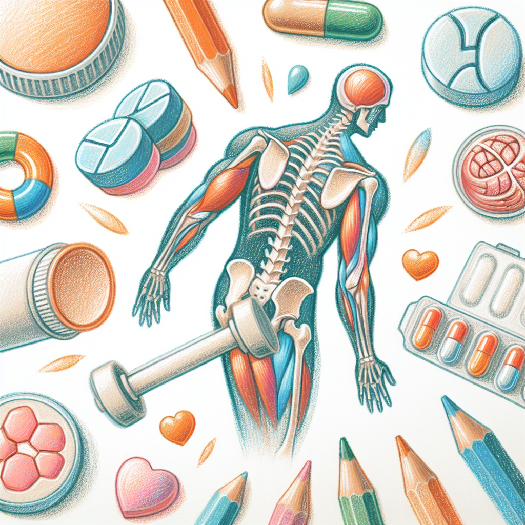 Pastelková ilustrace znázorňující téma: Zdraví kloubů