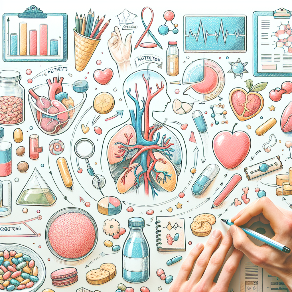 Pastelková ilustrace znázorňující téma: Výživa