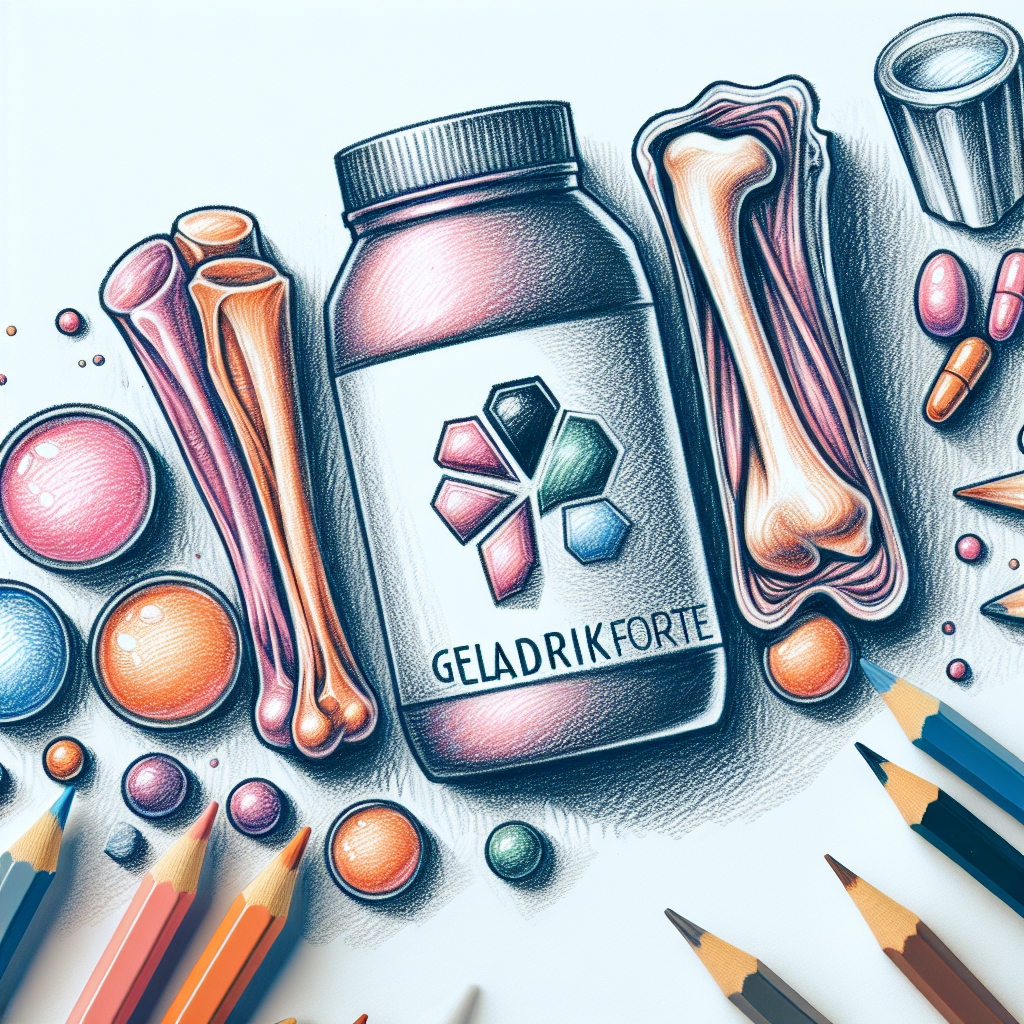 Pastelková ilustrace znázorňující téma: Kloubní výživa